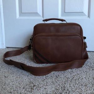 Vintage Coast Leather Camera Shoulder Bag